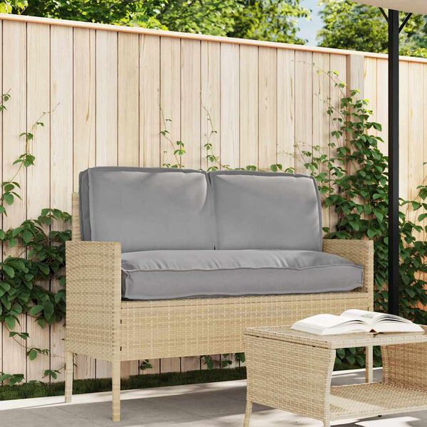 vidaXL Pallet Cushion Set 3 pcs Gray 120 x 50 x 12 cm Oxford Fabric