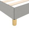 vidaXL Bed Frame without Mattress Light Gray 59.8"x79.9" Queen Fabric