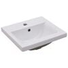 vidaXL Sink Cabinet With Basin High gloss white Engineered wood and ceramic