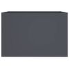 vidaXL Planter Anthracite Cold-rolled steel 24.4 x 15.7 x 15.4 in