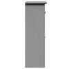 vidaXL Bathroom Cabinet Gray Solid pine wood, Engineered wood, Metal