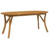 vidaXL Garden Table Brown Solid acacia wood Large Durable Garden Table
