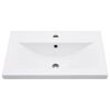 vidaXL Washbasin Frame With Basin White Ceramic Standard Modern