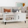 vidaXL Coffee Table White Engineered wood, metal Small Coffee Table