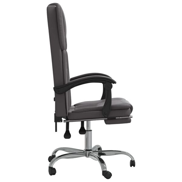 vidaXL Reclining Office Chair Grey