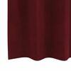 vidaXL Curtains with Curtains 2 pcs Wine red 55.12 x 55.12 in Velvet