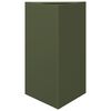 vidaXL Garden Planter Set of 2 Olive Green Steel Large Durable