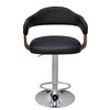 vidaXL Bar Stool Set of 2 Black and Brown