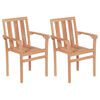 vidaXL Dining Set natural teak