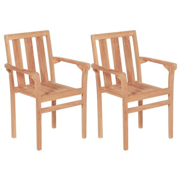 vidaXL Dining Set natural teak