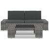 vidaXL Garden Lounge Set Gray