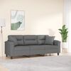 vidaXL 3-seater Sofa Dark grey