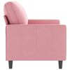 vidaXL 2-Seater Sofa Pink 47.2" Velvet