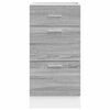 vidaXL Bottom Cabinet Grey Sonoma Engineered Wood 15.7x18.1x32.1 in