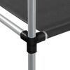 vidaXL Storage Rack Black Iron and non-woven fabric (100% polyester)