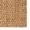 vidaXL Rug Natural Jute Tone Ringspun Jute Yarn 63 x 90.6 in Durable