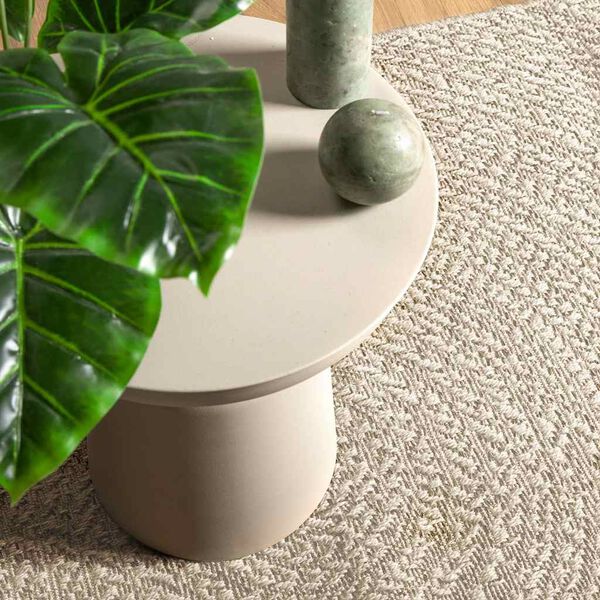 vidaXL Rug Cream Polypropylene 63x90.6 in UV-resistant materials Rug