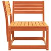 vidaXL Garden Sofa Wax Brown Solid Pine Wood Single Modular