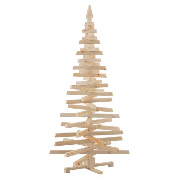 vidaXL Christmas Trees with Stand Natural 70.9" Solid pine wood