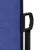 vidaXL Retractable Side Awning Blue 100% polyester with PU coating Large