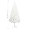 vidaXL Christmas Tree White PE (Polyethylene), Steel Medium Durable