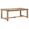 vidaXL Dining Table 78.7"x39.4"x29.5" Solid Wood Mango