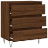 vidaXL Sideboard Brown Oak Engineered Wood 23.6 in x 13.8 in x 27.6 in