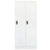 vidaXL Wardrobe White Steel Large Wardrobe Rectangular Modern