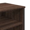 vidaXL Bathroom Sink Cabinet Brown Oak Engineered Wood, Metal Medium