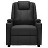 vidaXL Massage Recliner Black Faux Leather