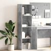 vidaXL Bookcase Concrete Grey Engineered Wood Medium Bookcase