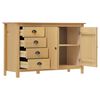 vidaXL Sideboard Honey brown Solid pine wood Medium
