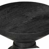vidaXL Side Table Black Solid mango wood Small Durable Side Table