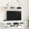 vidaXL TV Wall Unit White Engineered Wood Large Floating TV Wall Unit