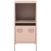 vidaXL Sideboard Pink Cold-rolled Steel Medium Sideboard Rectangular