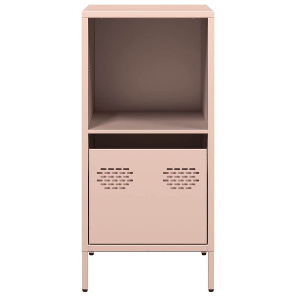 vidaXL Sideboard Pink Cold-rolled Steel Medium Sideboard Rectangular