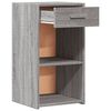 vidaXL Bedside Cabinet Grey Sonoma Engineered Wood Medium