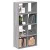 vidaXL Room Divider Bookcase Gray Sonoma Engineered Wood