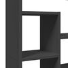 vidaXL Bookcase Black Engineered Wood 28.3 x 7.9 x 47.2 in Bookcase