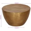 vidaXL Coffee Table Brass Hammered Aluminum Diameter 19.7 in Durable