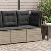 vidaXL Garden Sofa Grey PE Rattan Standard Modular Garden Sofa