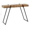 vidaXL Console Table Natural Wood and Black Reclaimed Teak Medium