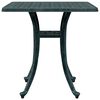 vidaXL Garden Table Green Cast Aluminum 20.9 in Decorative Inlays