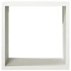 vidaXL Firewood Rack White 39.4x15.7x39.4" Steel