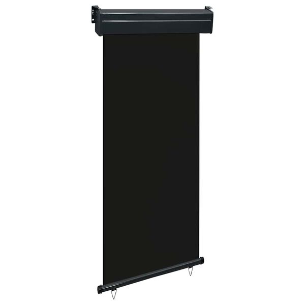 vidaXL Balcony Side Awning 33.5"x98.4" Black
