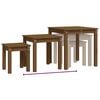 vidaXL Nesting Table Honey brown Solid pine wood Small to Medium