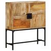 vidaXL Highboard Rough mango wood, black