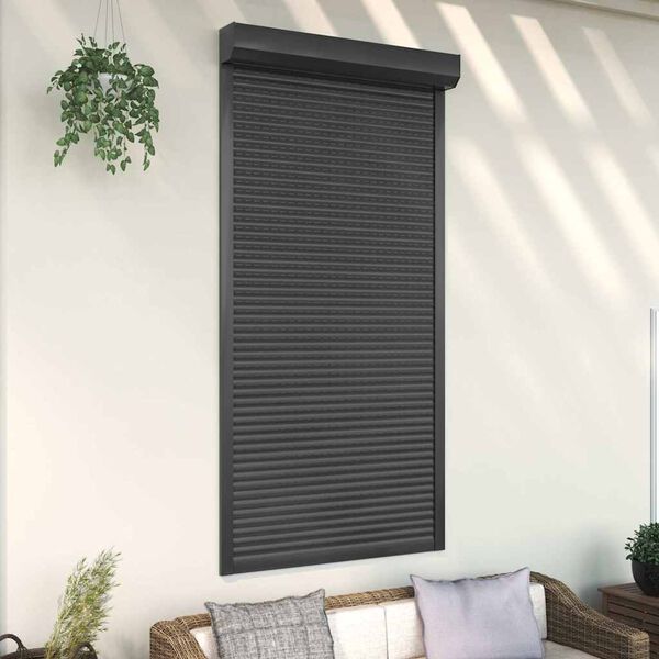 vidaXL Roller Shutter Aluminium 43.3x86.6" Anthracite