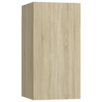 vidaXL TV Stands 4 pcs Sonoma Oak 12"x11.8"x23.6" Engineered Wood