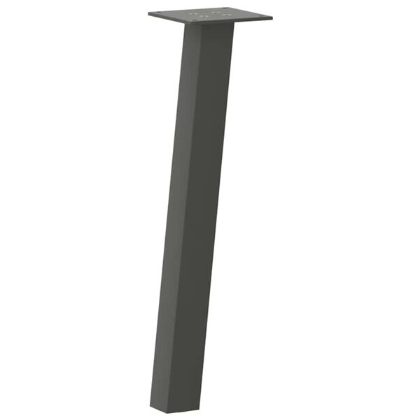 vidaXL Coffee Table Leg Anthracite Powder-coated steel Medium Tough